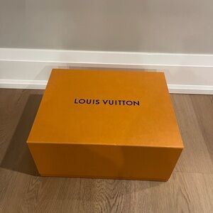 Louis Vuitton Orange Box with Black Logo